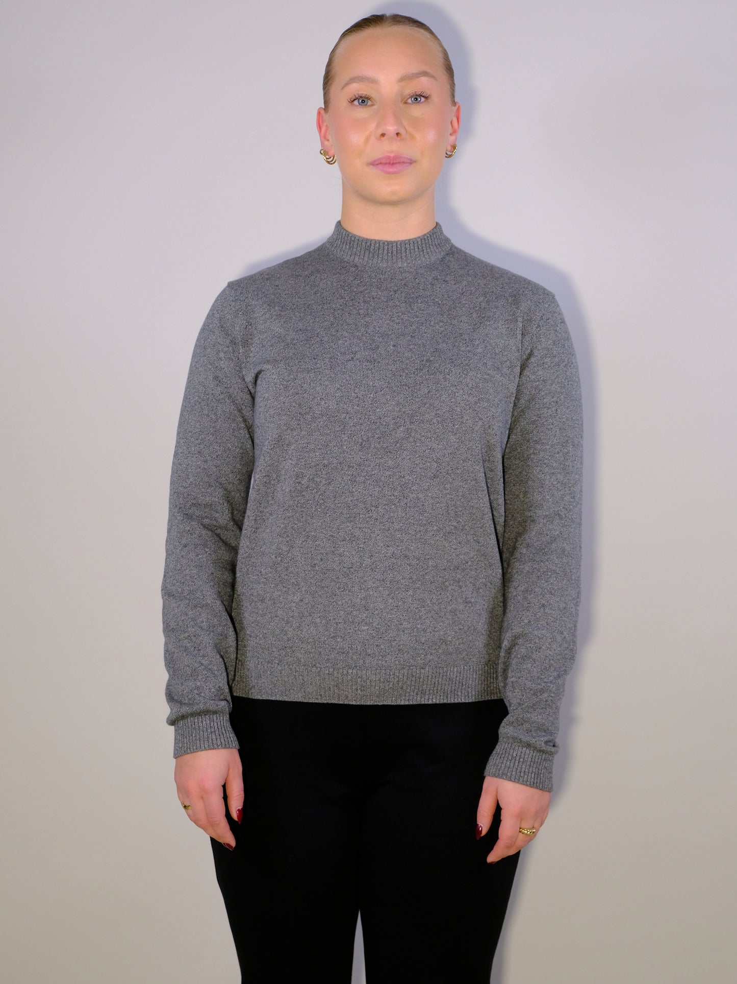 Crew Neck Stone Grey