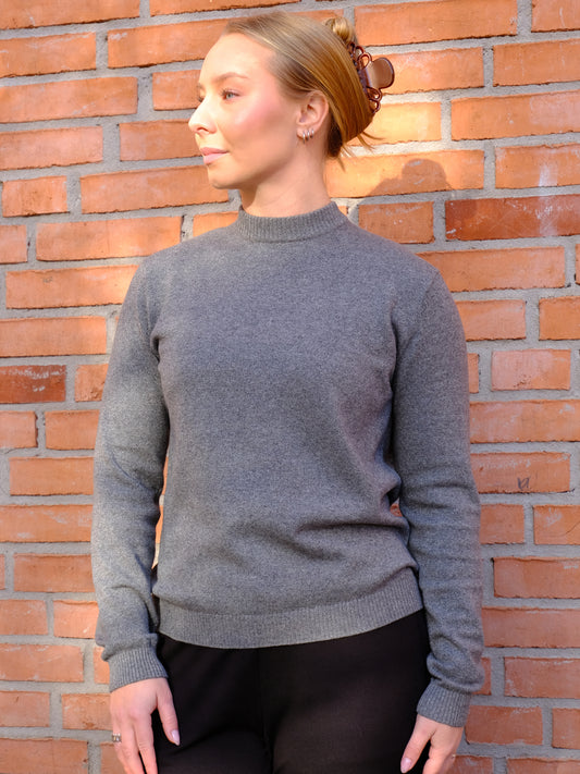 Crew Neck Stone Grey