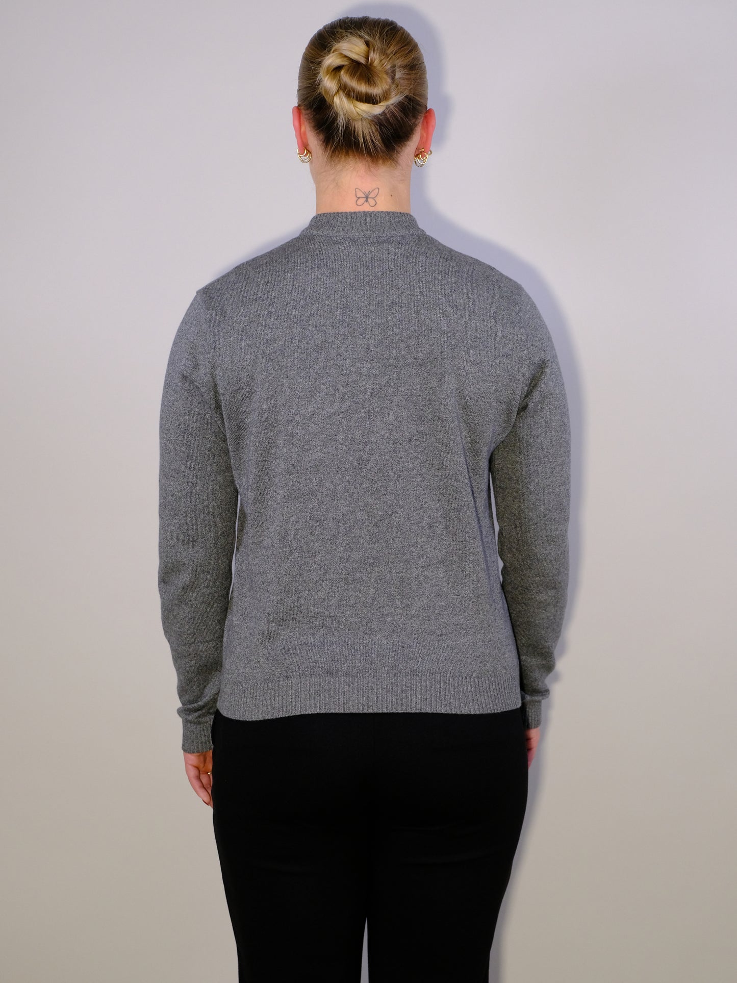 Crew Neck Stone Grey