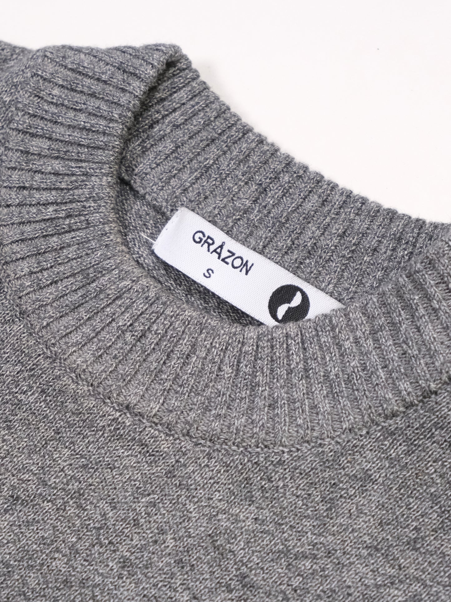 Crew Neck Stone Grey