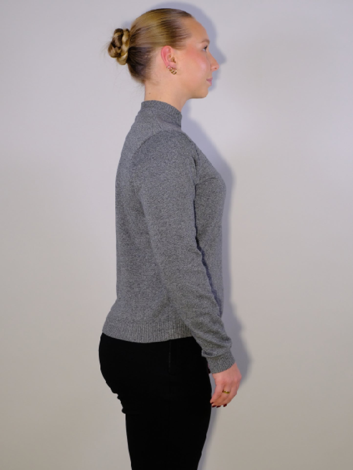 Crew Neck Stone Grey