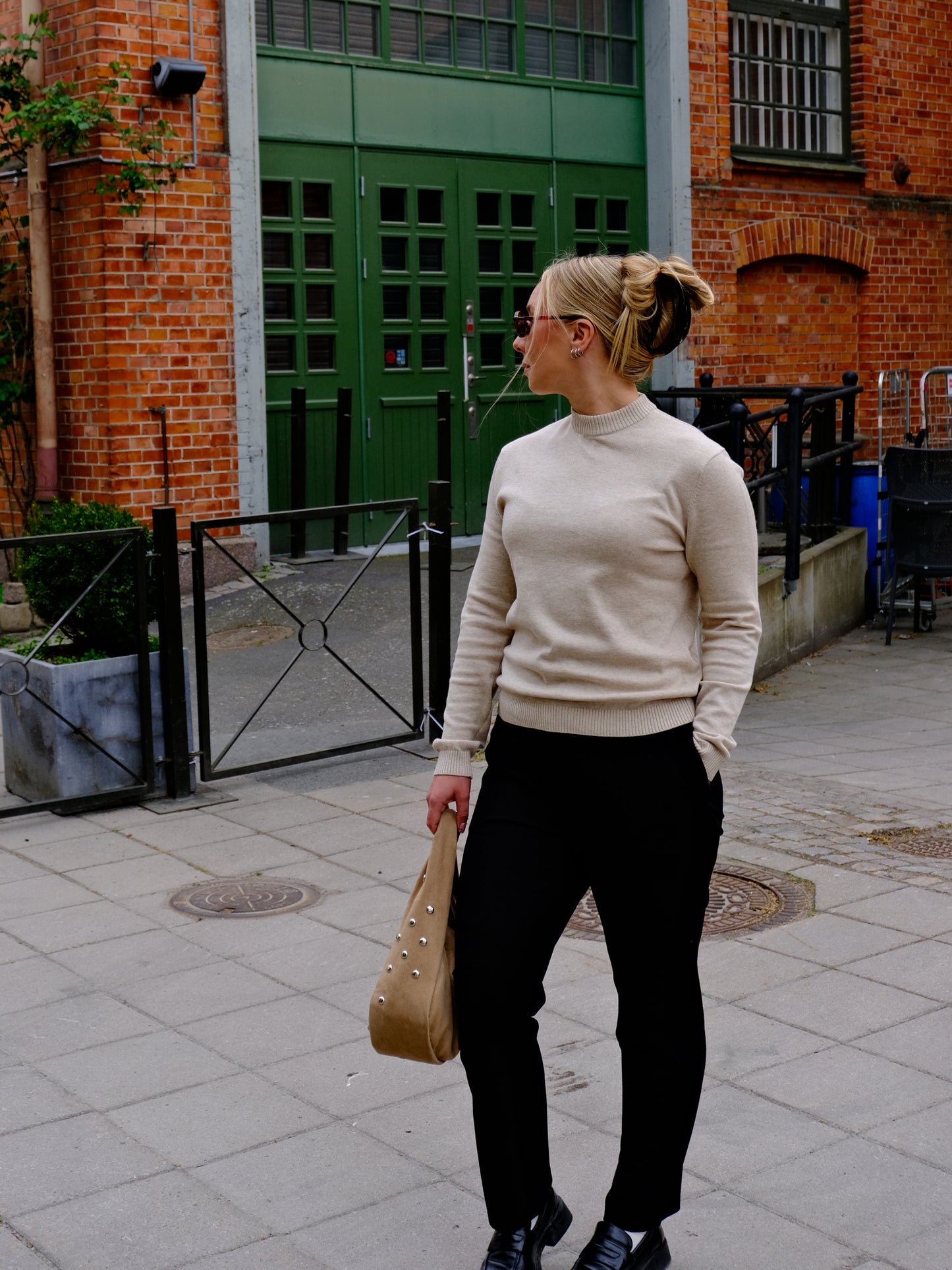 Crew Neck Sand Beige