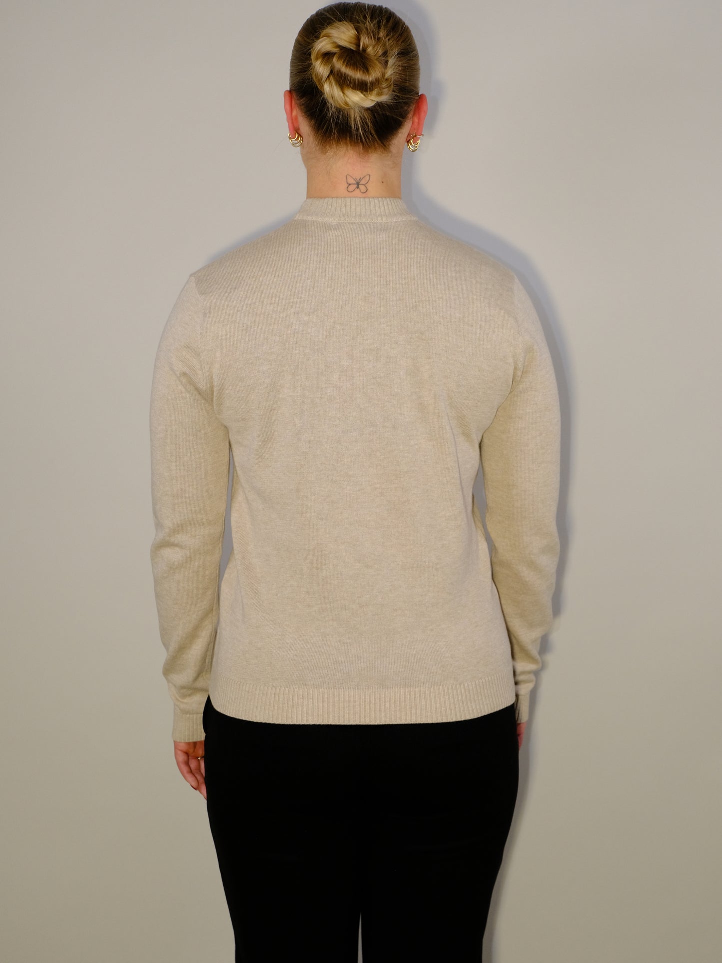 Crew Neck Sand Beige