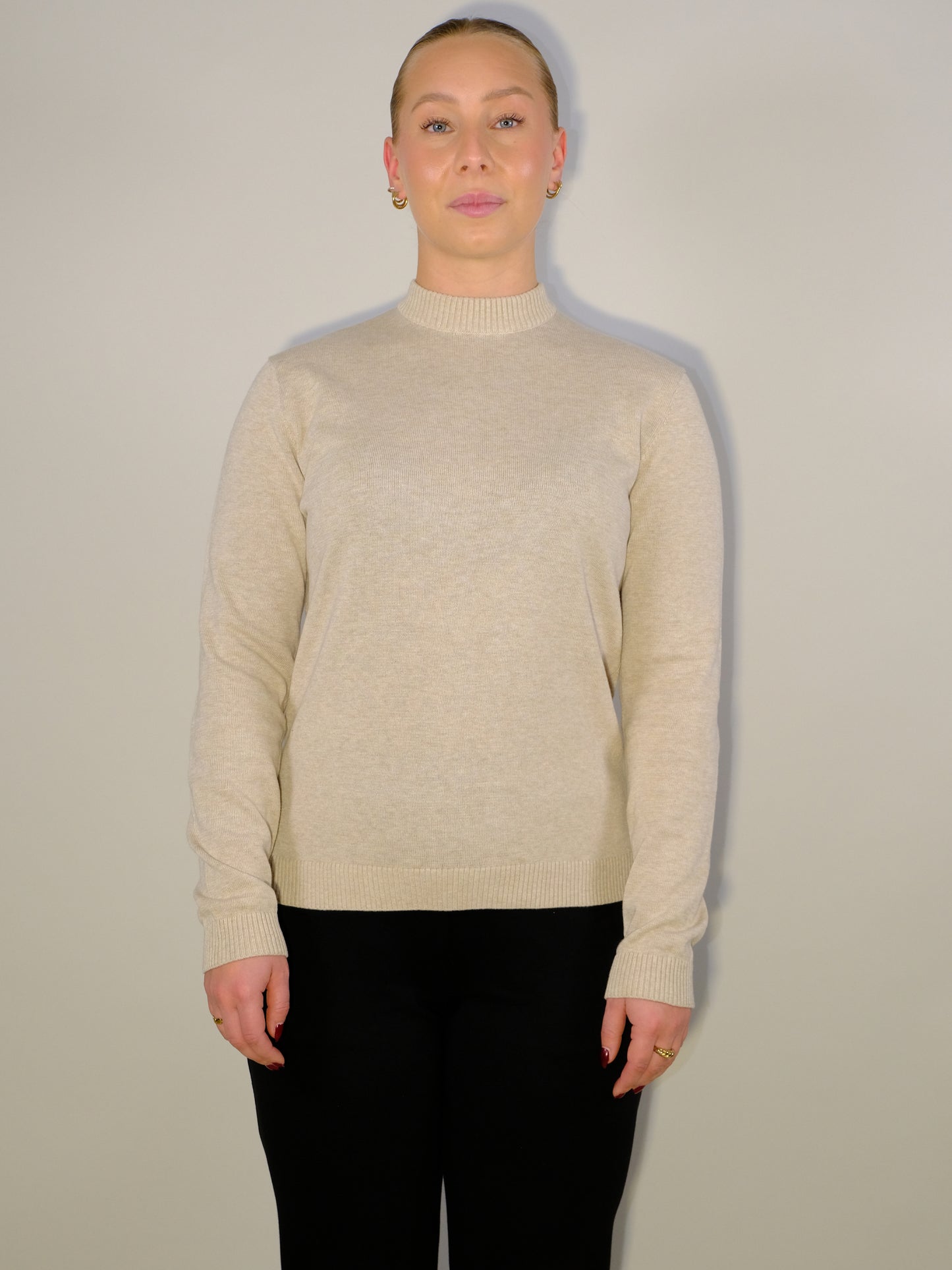 Crew Neck Sand Beige