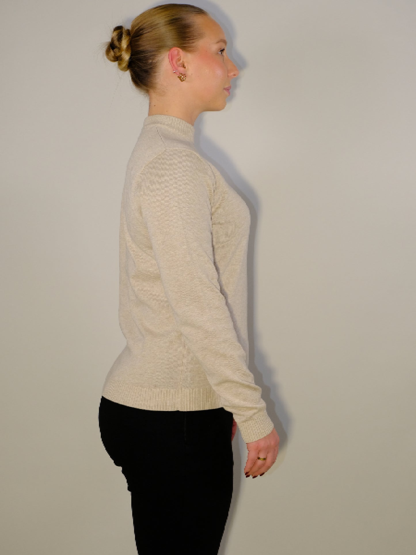 Crew Neck Sand Beige
