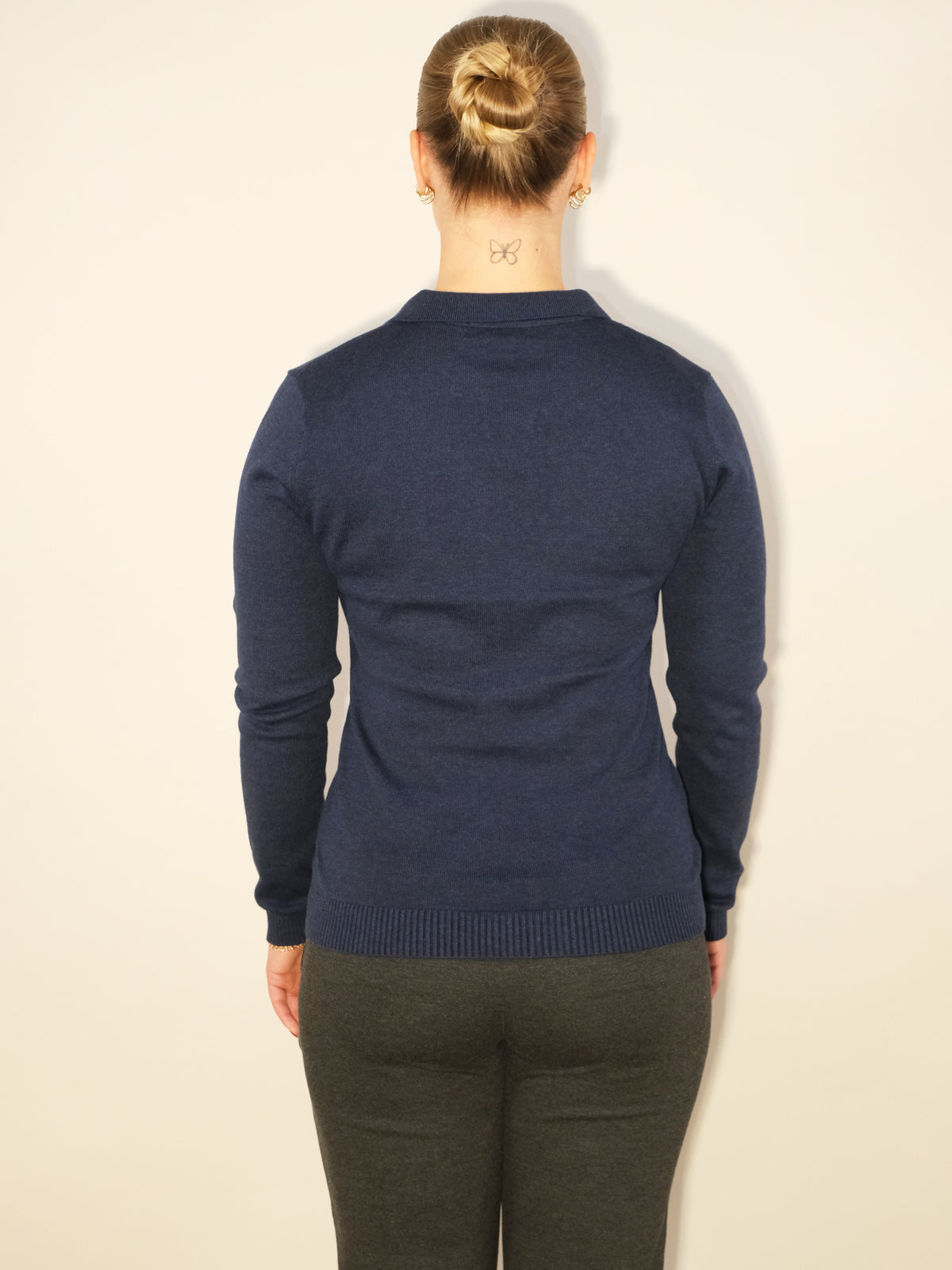 Splitneck polo Dark blue